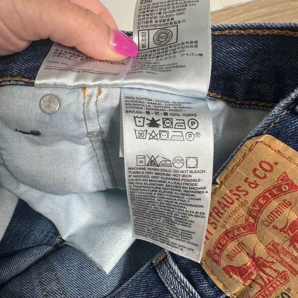 Levi's 550 Relaxed Fit Jeans‎ Mens 38x30 Blue Medium Wash Tapered Leg Denim Dad